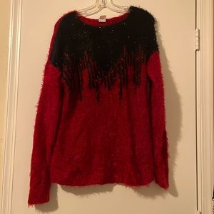 Venus Red and Black Sweater